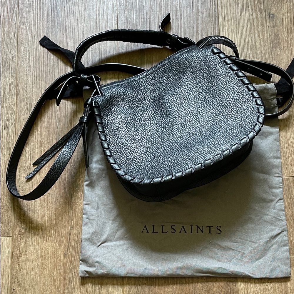 AllSaints Mori Leather Crossbody Bag